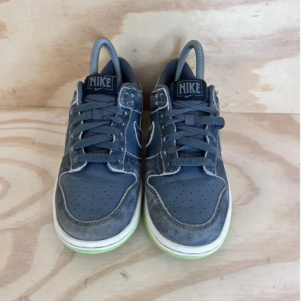 Nike - Dunk Low Halloween GS -Sneakers -Black/Green - Big Kids -4Y - DQ6215-001